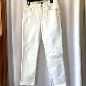 GAP Best Girlfriend White Ankle Jeans * 26* EUC